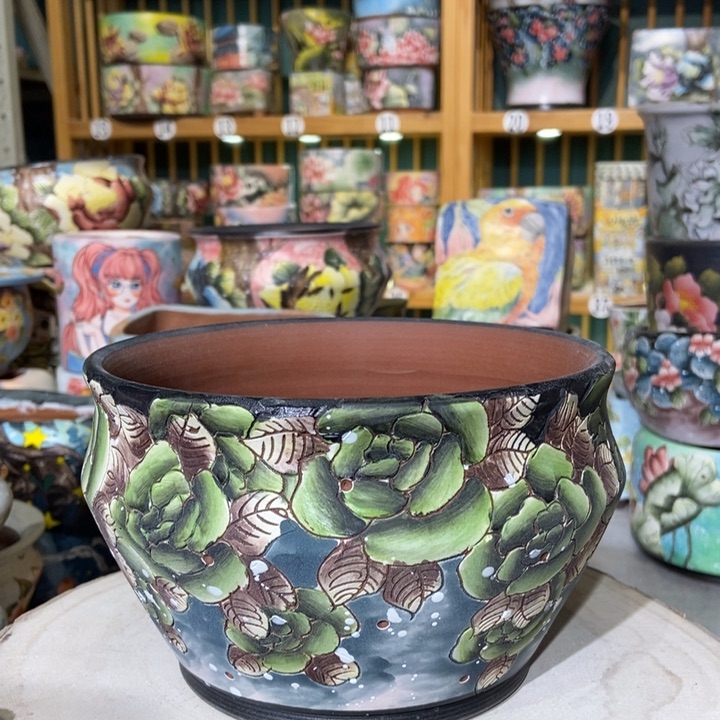 红陶景德镇艺术手绘作品