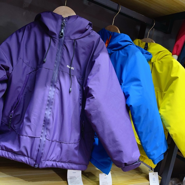 2025秋冬新款 美山外套 男女童防风冲锋衣户外连帽棉衣棉服