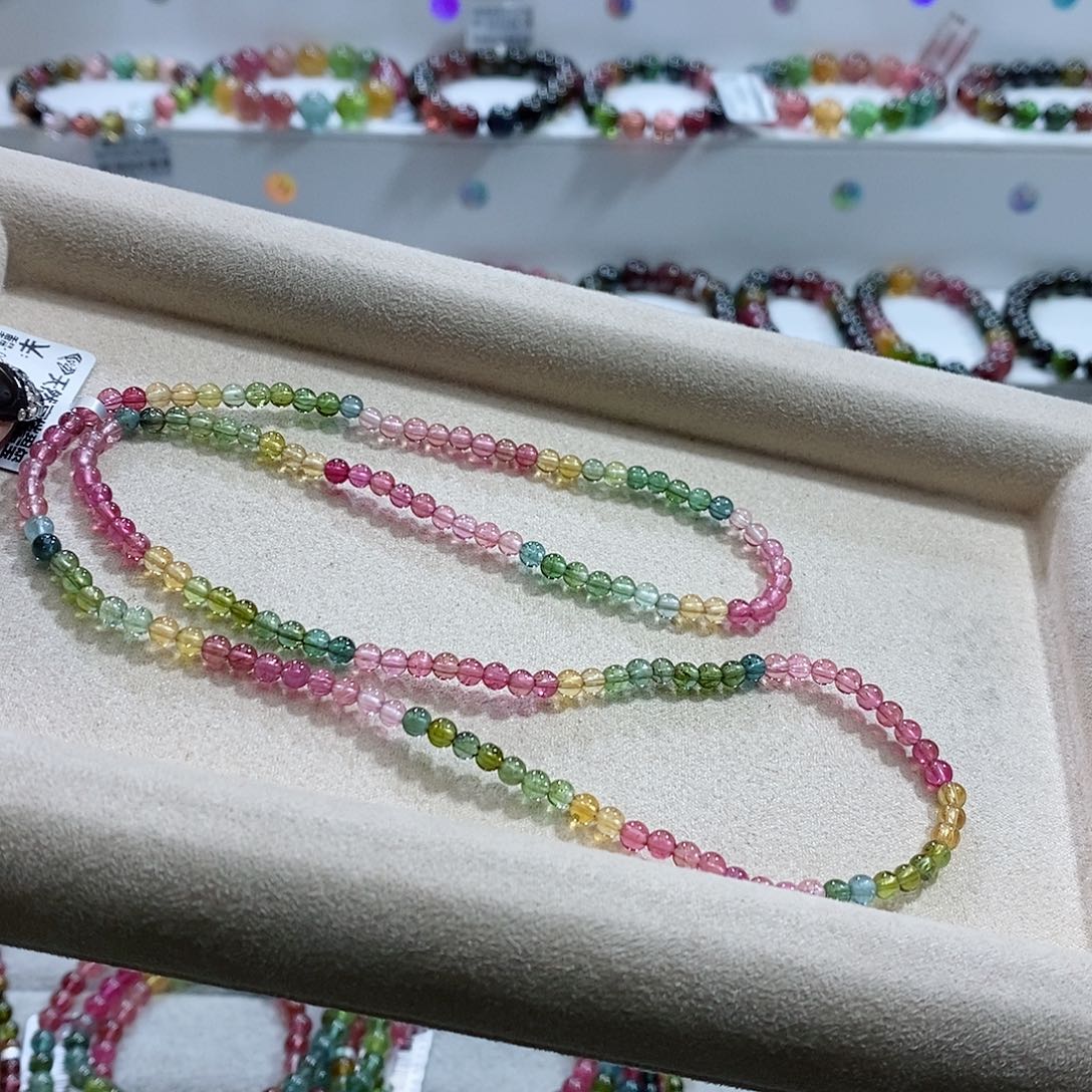 碧玺手链未镶嵌多样性发一条