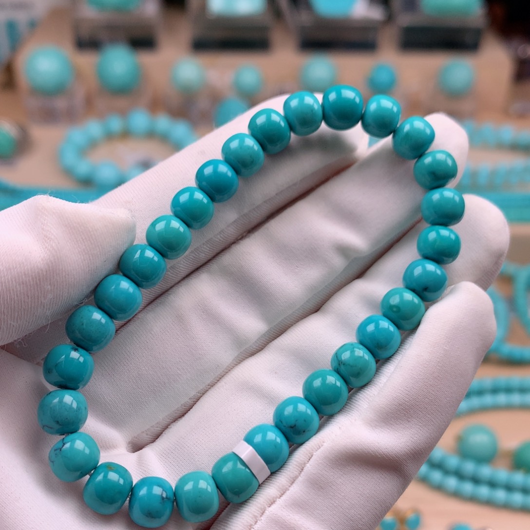 绿松石未镶嵌珠宝奇石6.6mm