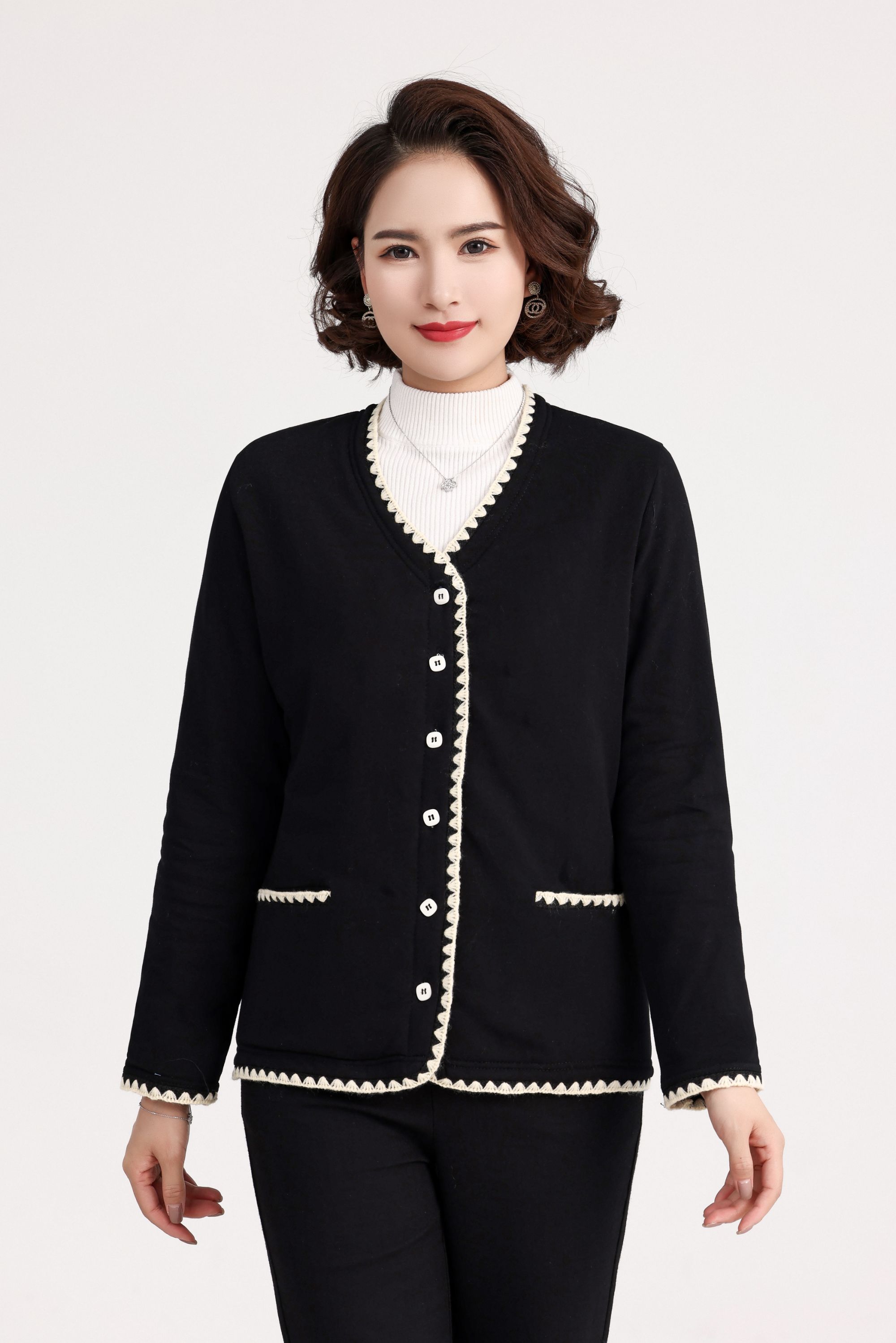 【非遗古法】【100桑蚕丝】小香风系列桑蚕丝棉服女装纯手工 长袖
