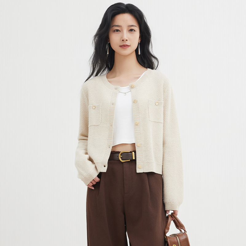 佳人苑毛针织衫女秋季新款J435451