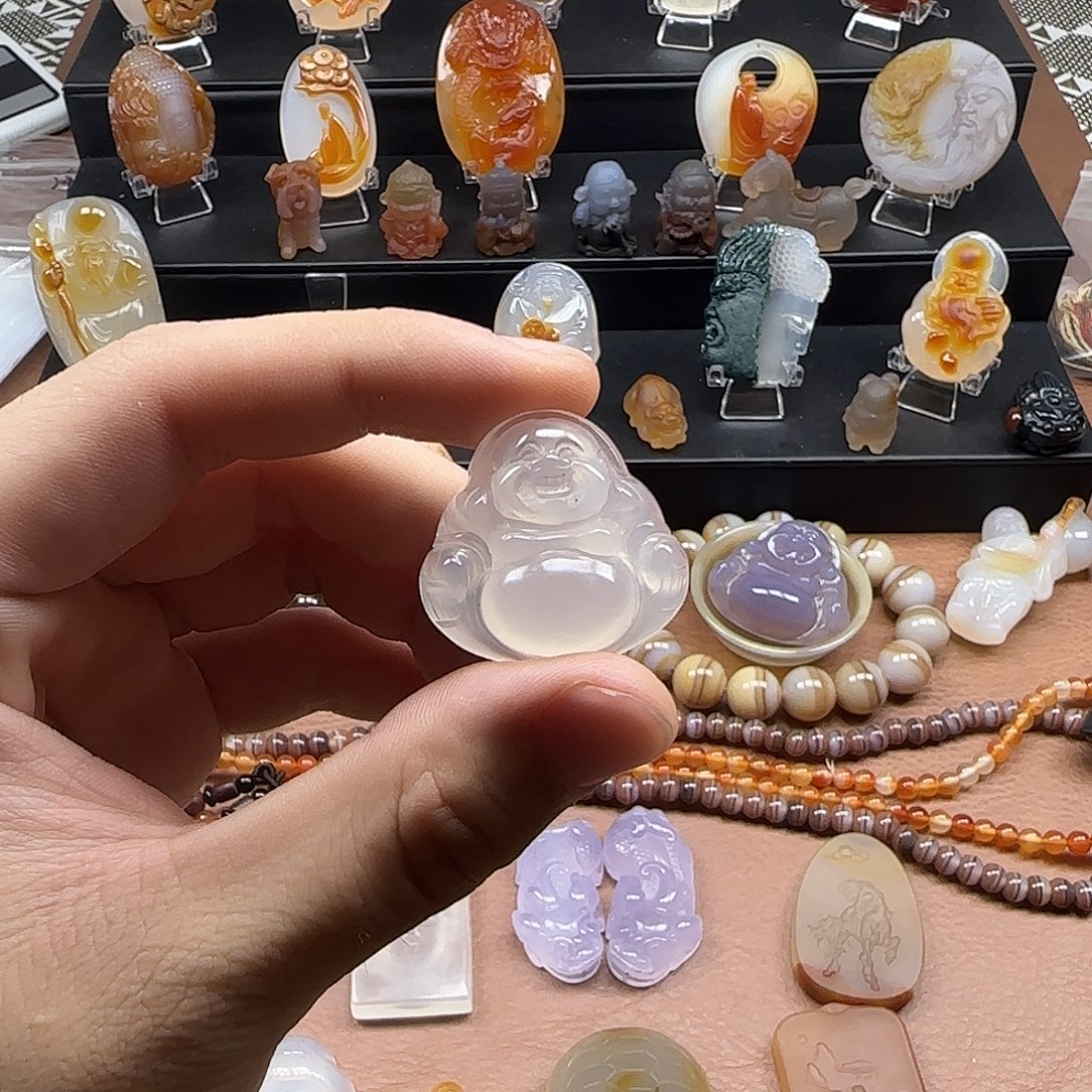 玛瑙/玉髓未镶嵌吊坠(不含链)