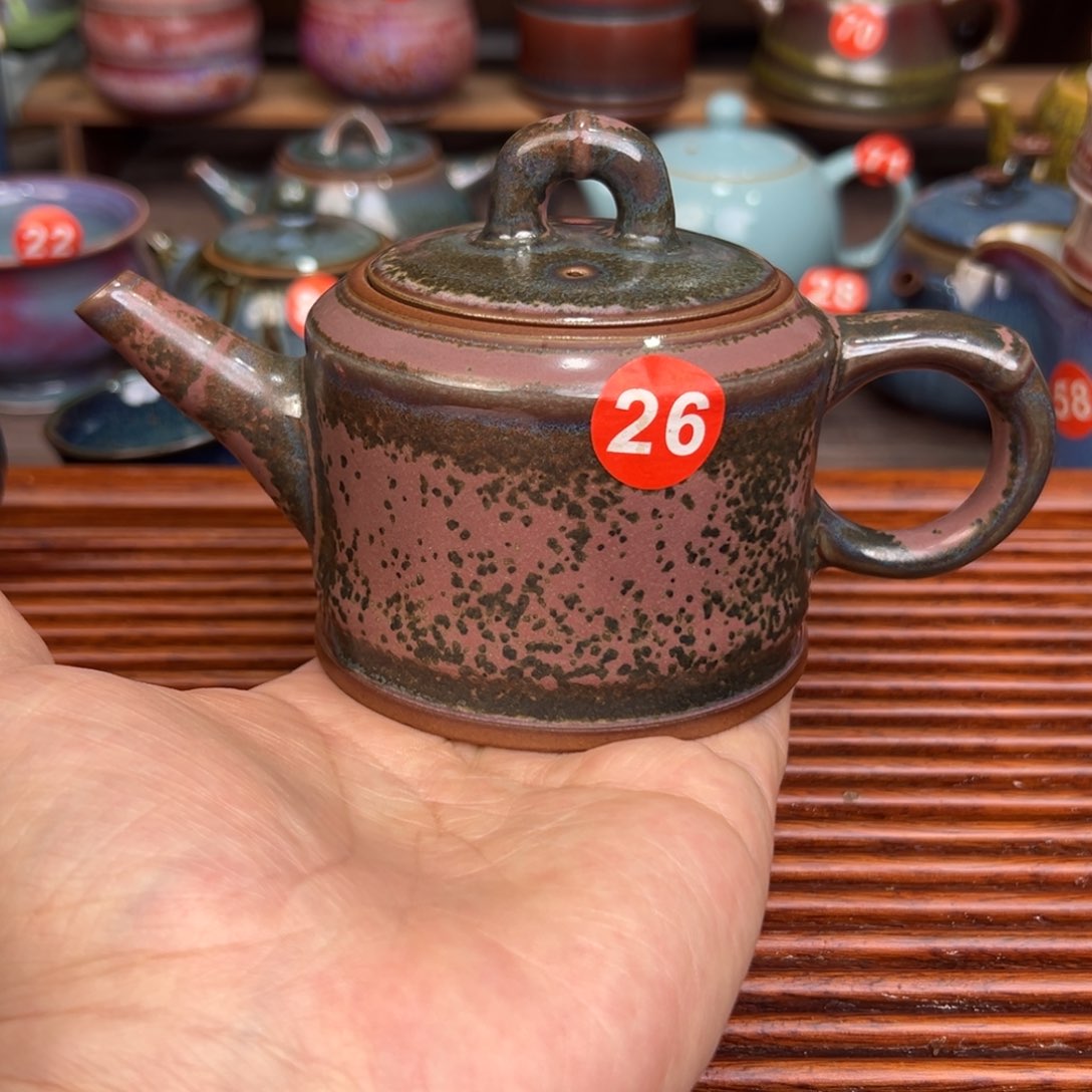 手工制作钧窑茶器