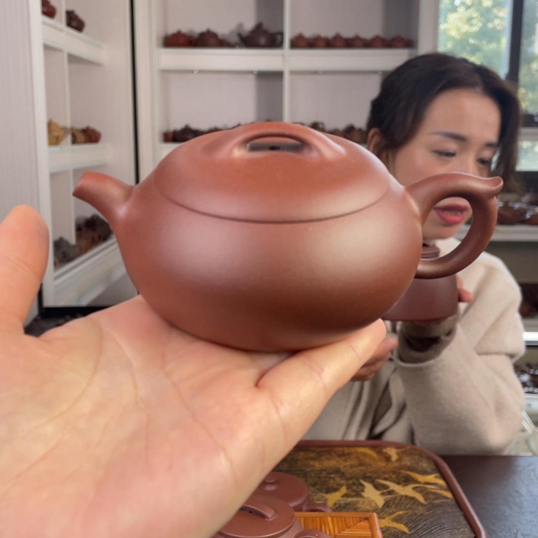 紫砂茶壶底槽清大圆瓦200cc
