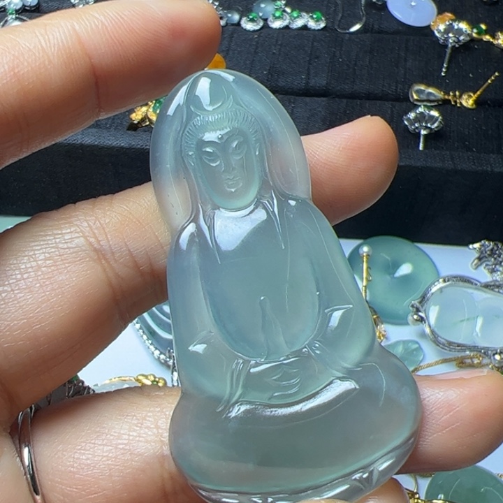 翡翠吊坠(不含链)未镶嵌翡翠吊坠项链