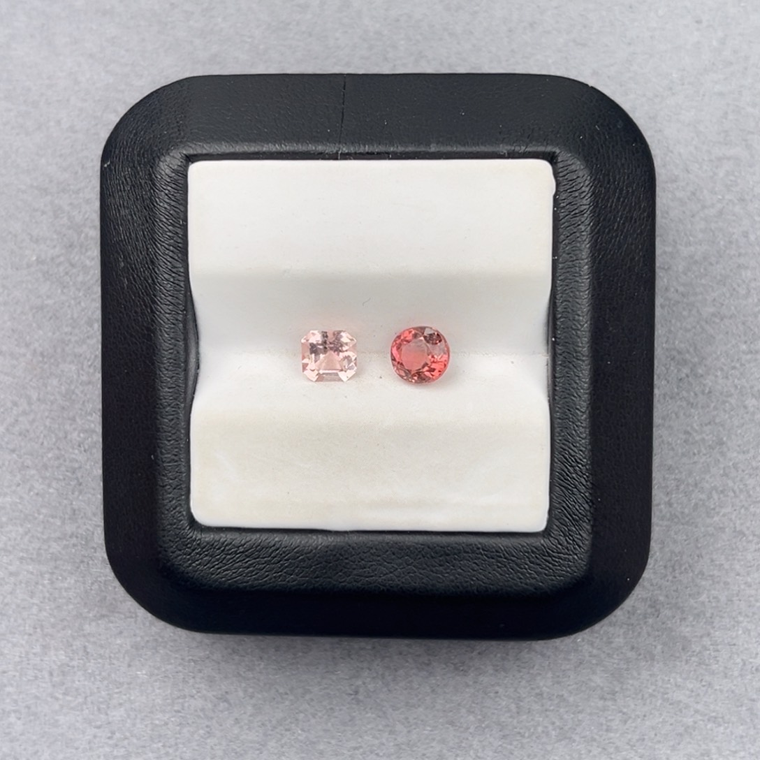 碧玺珠宝半成品未镶嵌m****柴天然2P