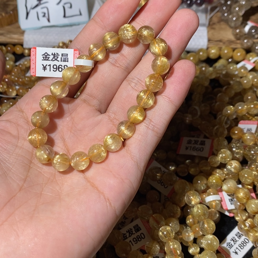 时***。水晶手链未镶嵌是