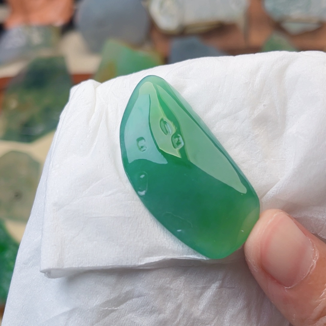 定制翡翠未镶嵌我***洋翡翠首饰