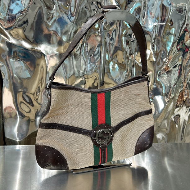 95新 GUCCI/古驰 古驰 手提 帆布