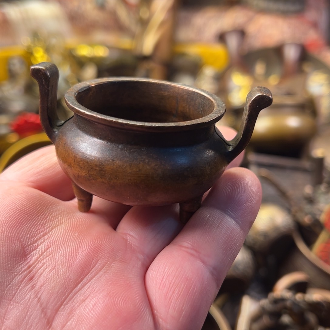 茶壶香炉铜器摆件