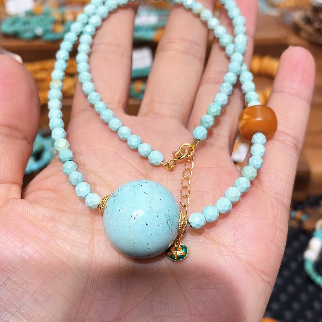 绿松石颈饰未镶嵌项链