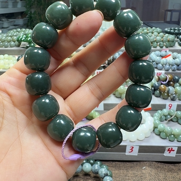 手链未镶嵌和田玉新疆且末蓝老型卡16