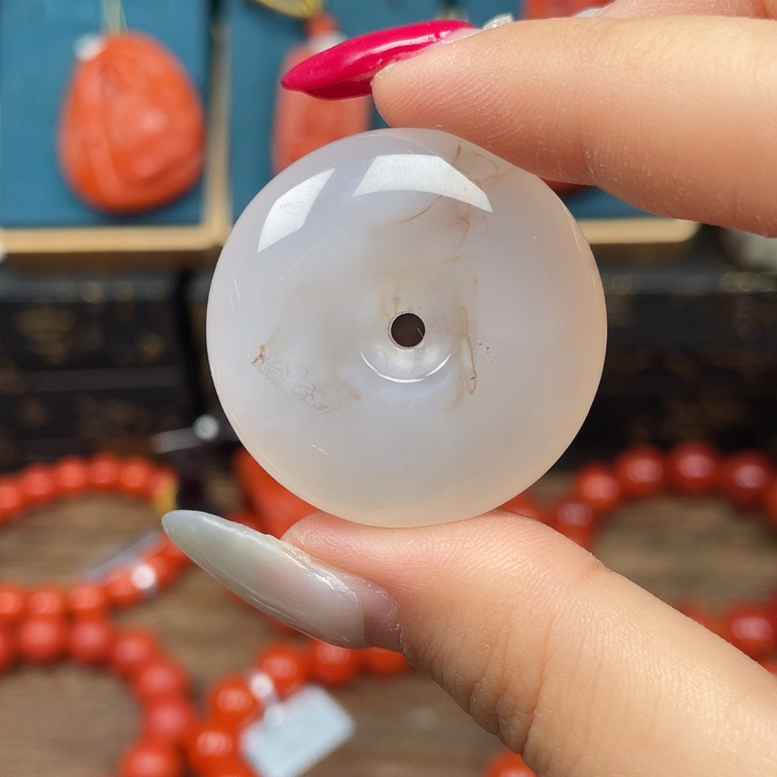 南红玛瑙未镶嵌颈饰福利 荔枝冻