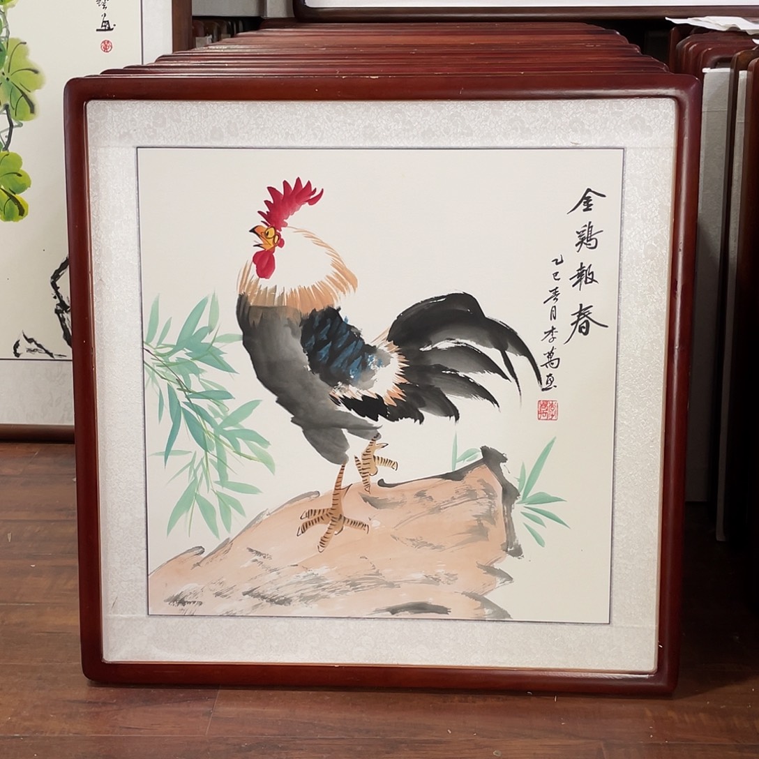 国画带框尺寸63*63厘米