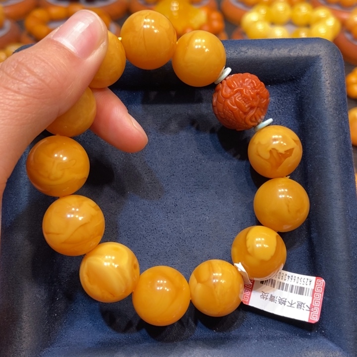 琥珀手链未镶嵌蜜蜡