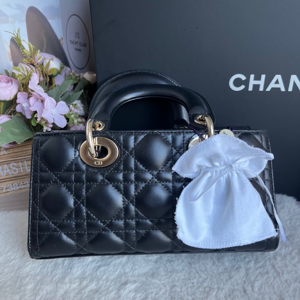 99新 DIOR/迪奥 迪奥黑金横版戴妃小号（23编码）