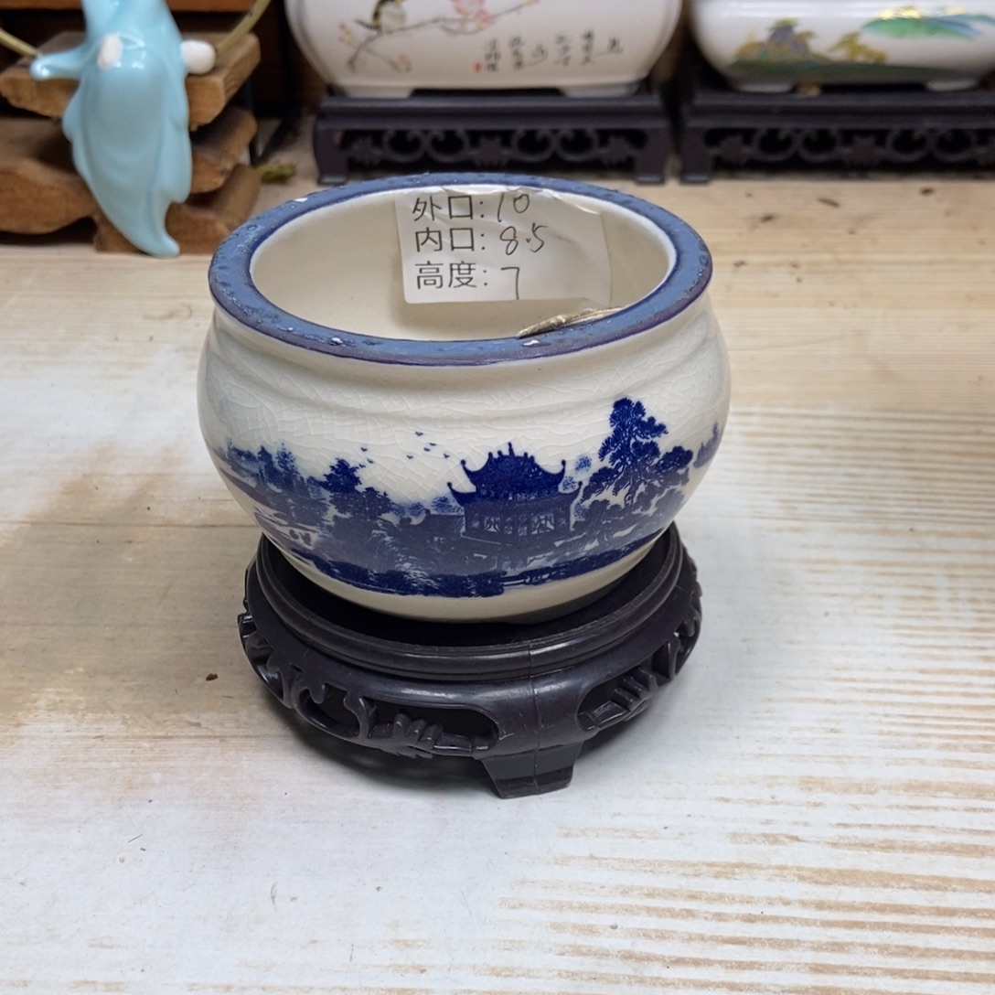 瓷片陶瓷花盆陶瓷艺术