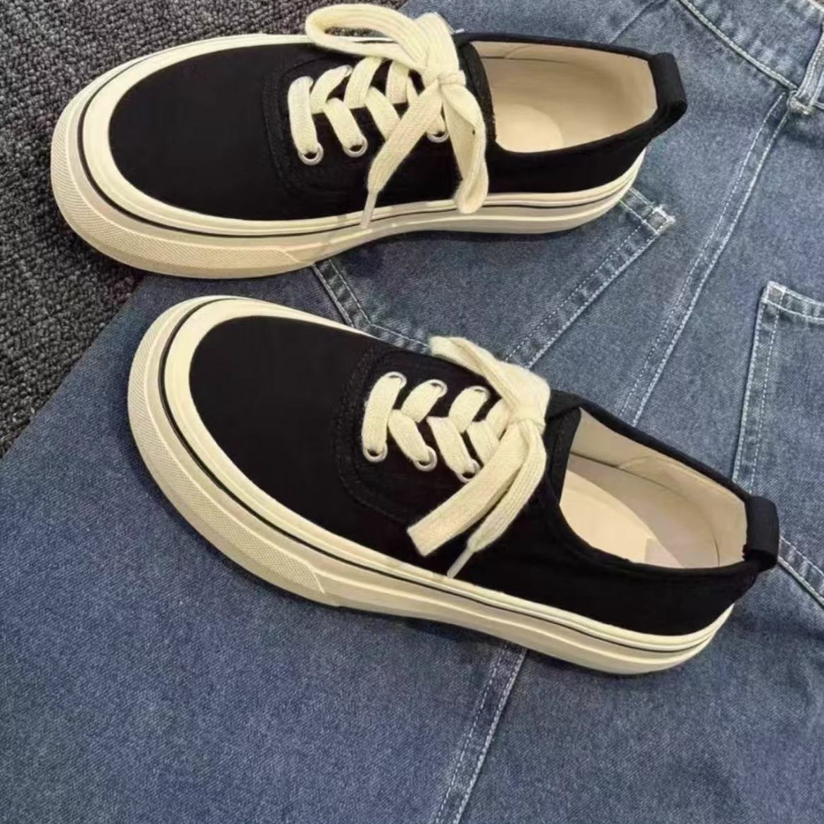 2025新款百搭软底不累脚帆布鞋女款5H10-2507-1