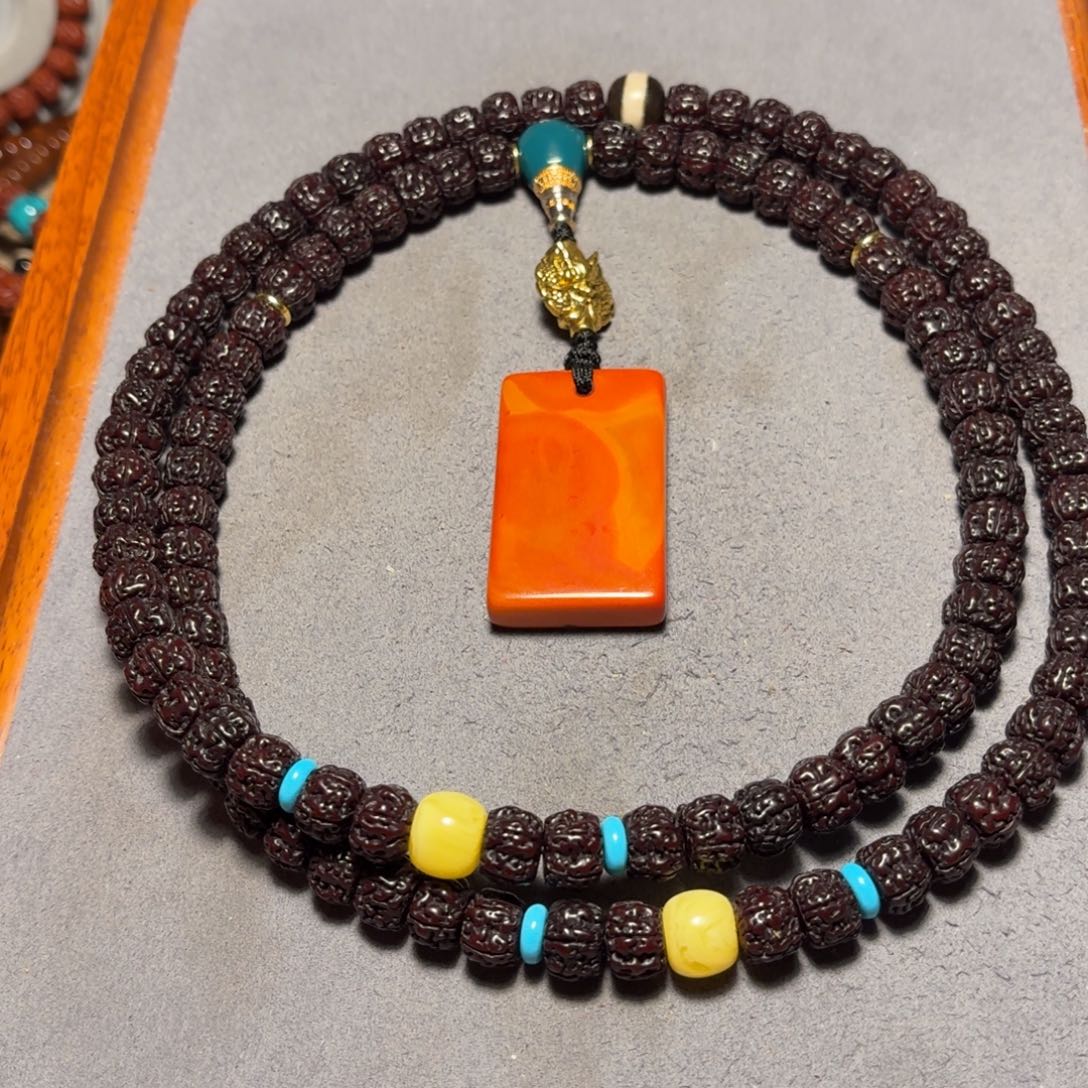 行***者金刚菩提吊坠黑金刚11mm