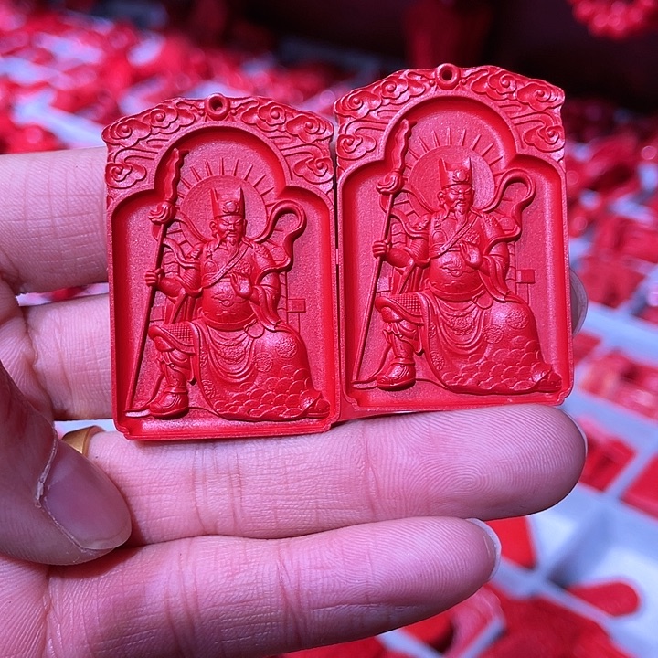 天然辰砂红砂吴遂将军2套