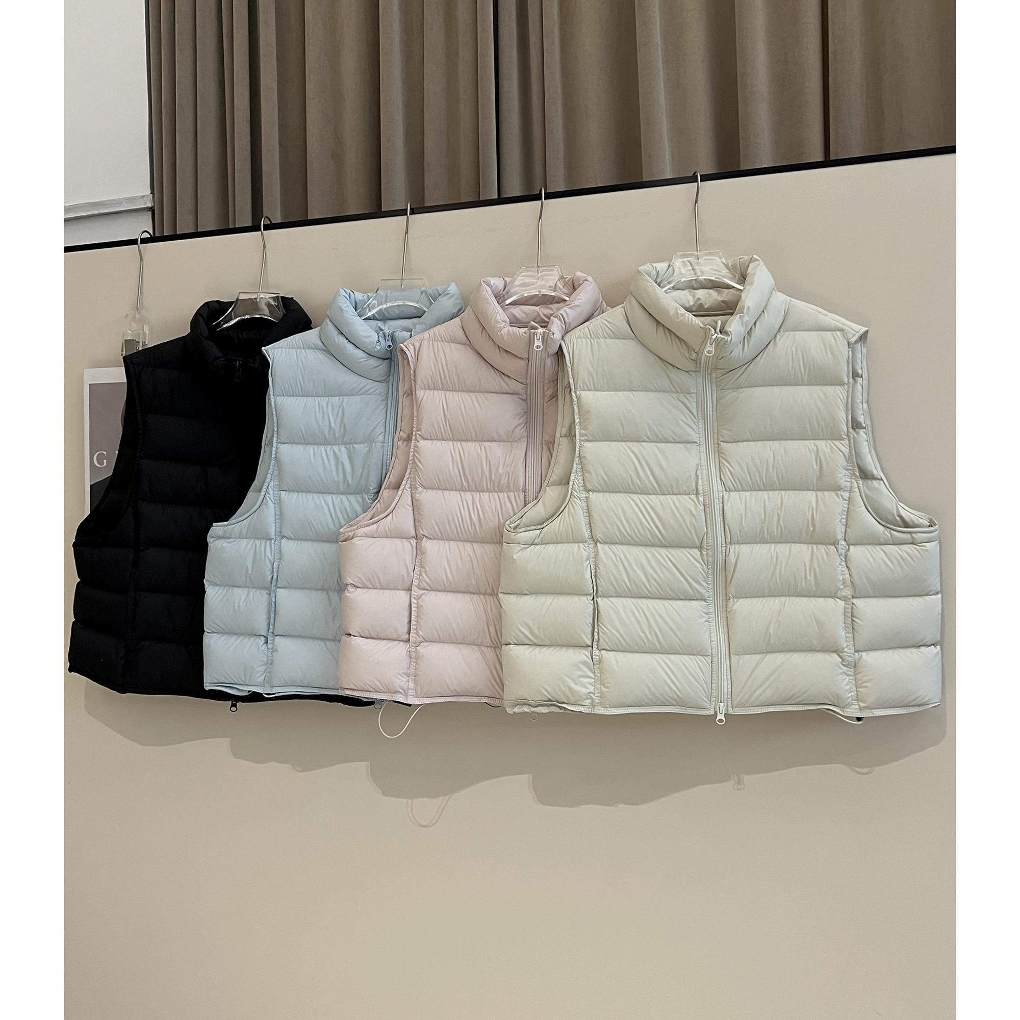 百搭排骨羽绒服马夹M3364