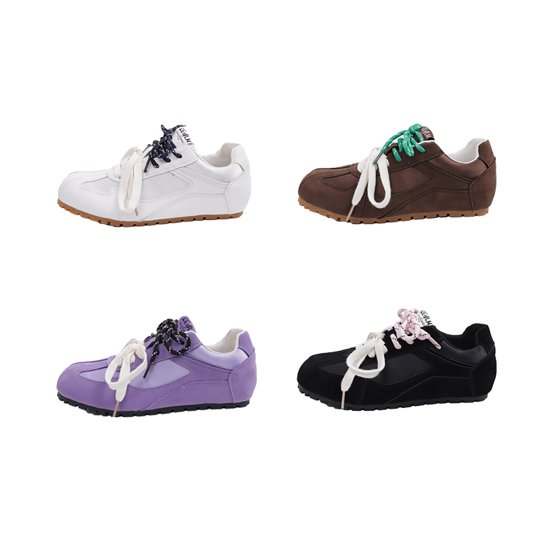 复古平底德训鞋女2025新款网面透气阿甘鞋休闲百搭女鞋