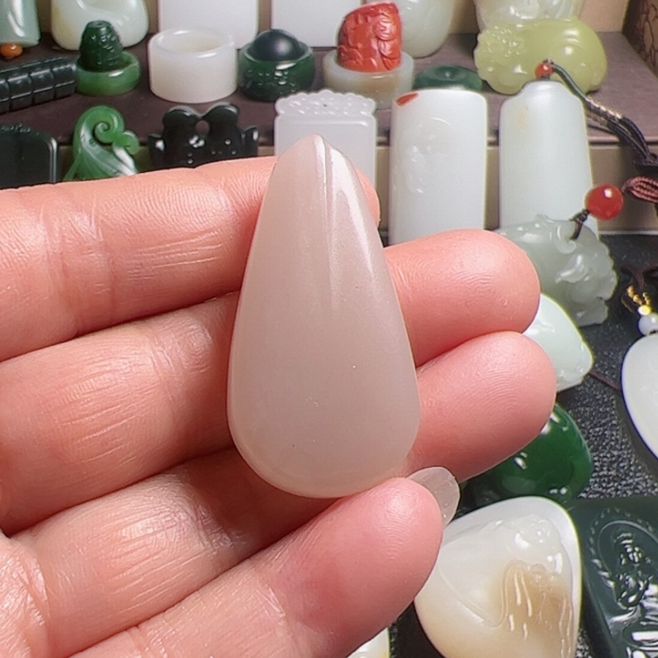 【闪购商品】和田玉颈饰未镶嵌白***9