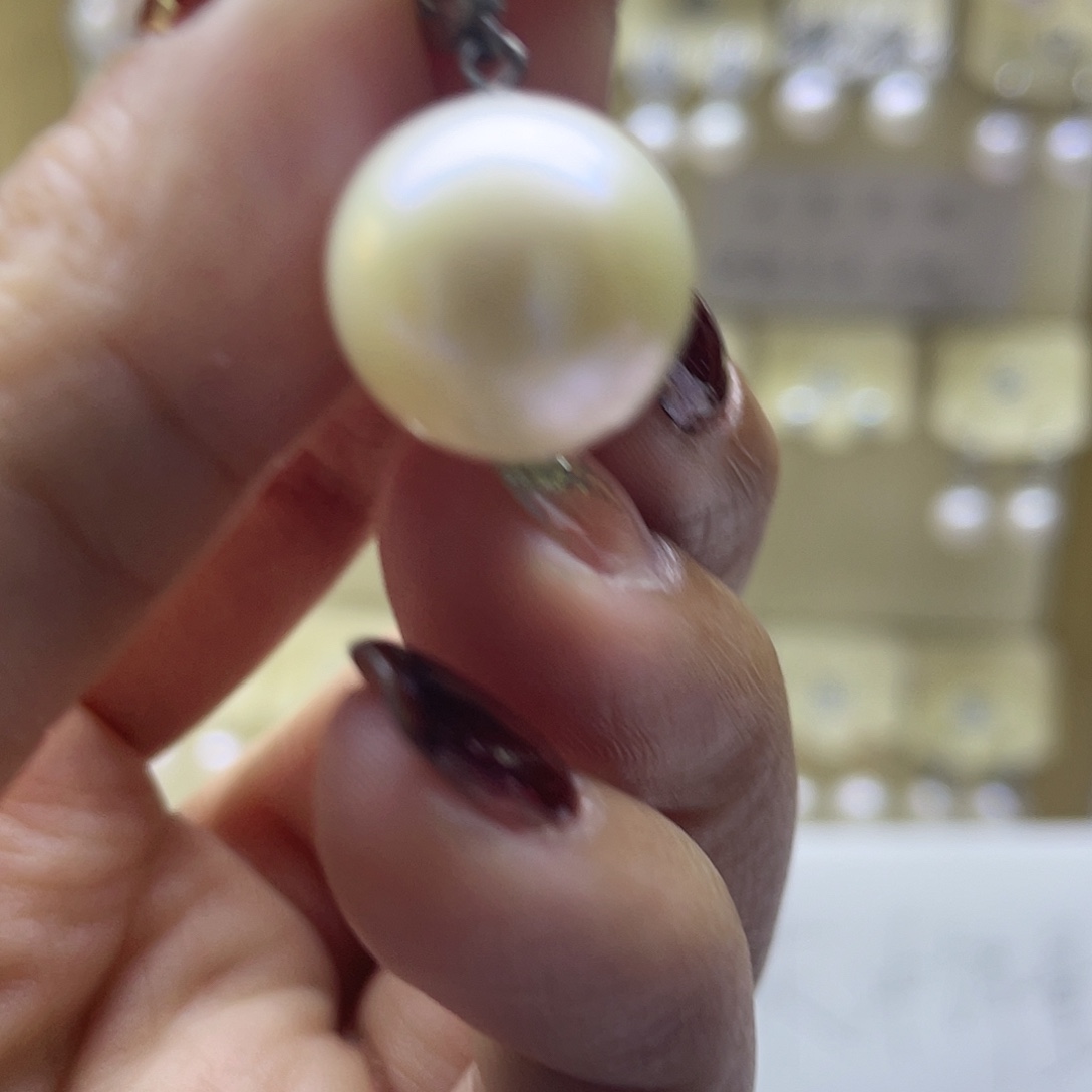 淡水珍珠银S925镶嵌颈饰