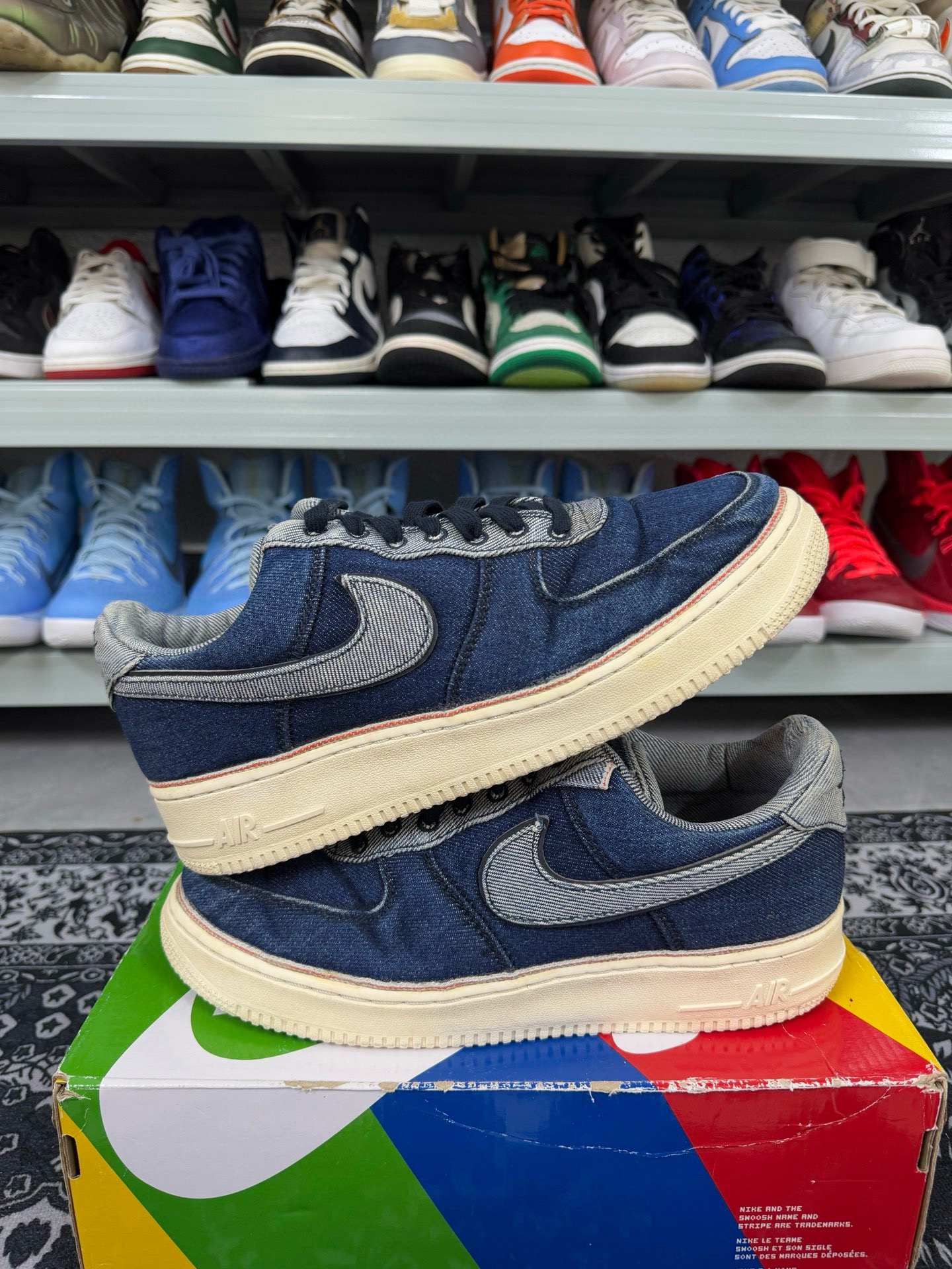 90新 maje 42.5码/af1牛仔休闲鞋/二手正品