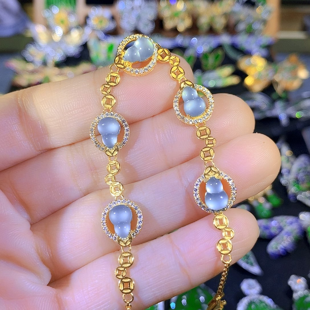 吊坠(不含链)银S925镶嵌翡翠