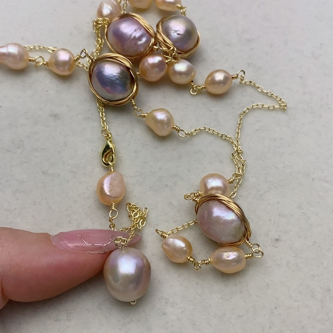 【闪购商品】淡水珍珠毛衣链未镶嵌