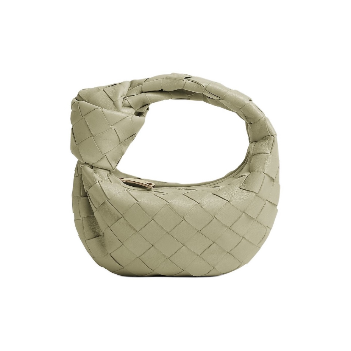 全新未使用 BOTTEGA VENETA/葆蝶家 新款洞石绿JODIE饺子包mini 
