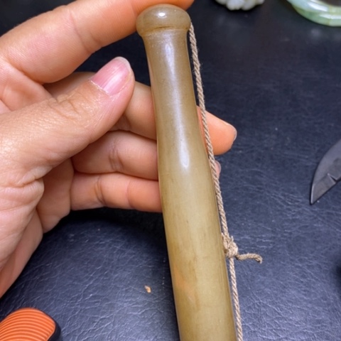 白玉菩提吊坠摆件