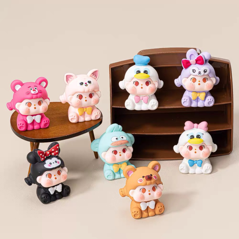 手感漆迪迪qq女孩摆件网红神器摆设桌面车载装饰车载中控台小礼品