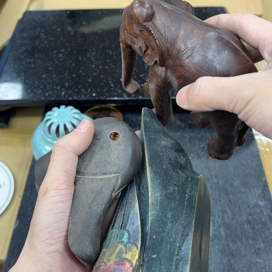 木中古工艺品摆件