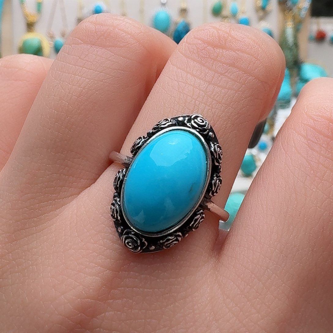 绿松石配饰银S925镶嵌