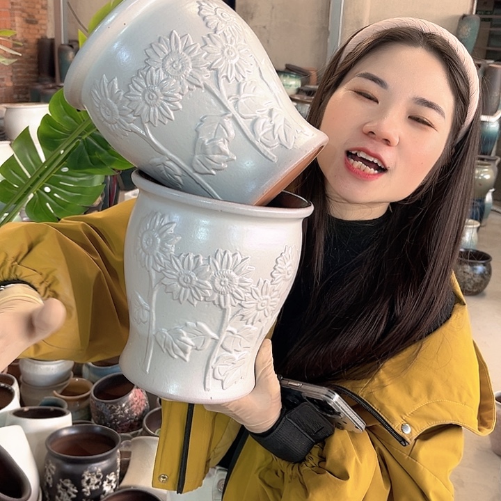 正品口18高21花盆……