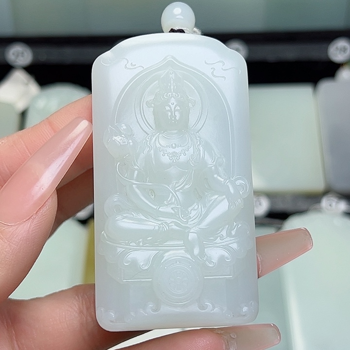 和田玉颈饰未镶嵌颜*大