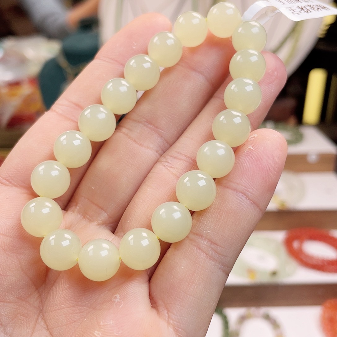 和田玉手链未镶嵌10