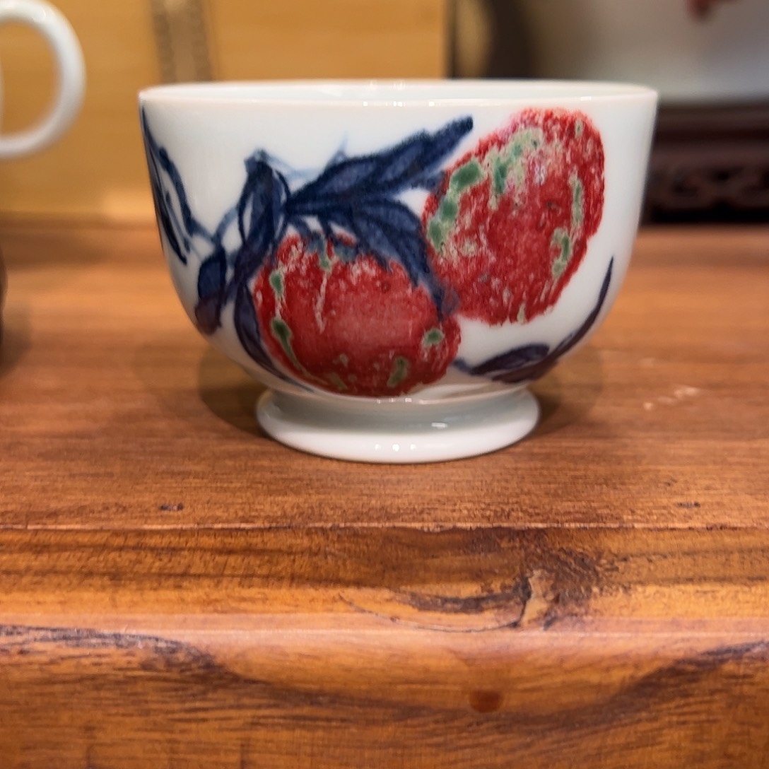 ****雅青花釉里红答谢款