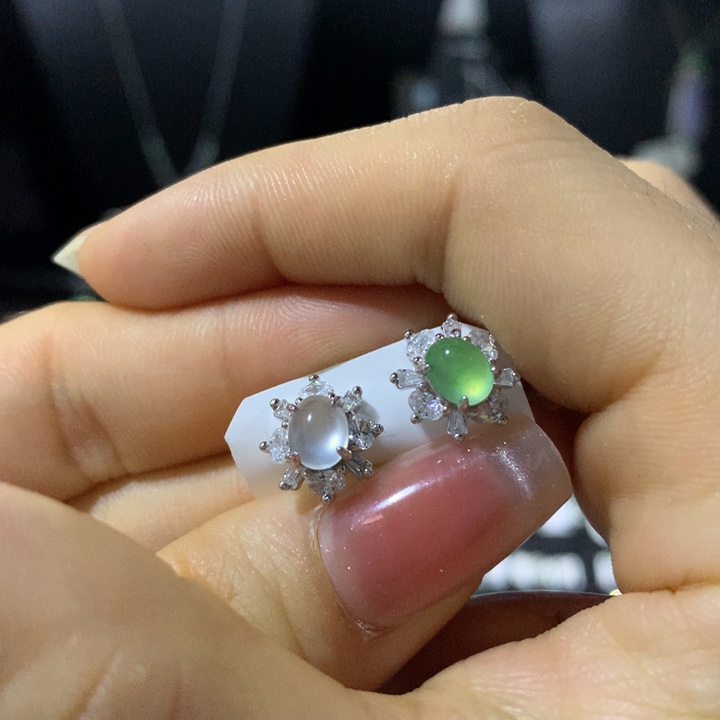 翡翠银S925镶嵌戒指