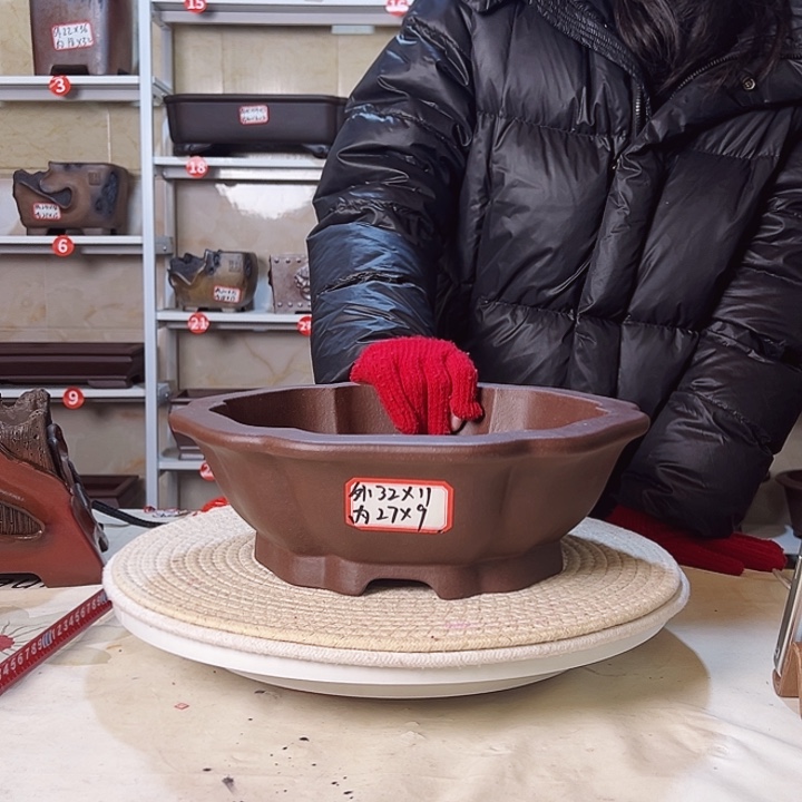 紫砂花盆紫砂花盆