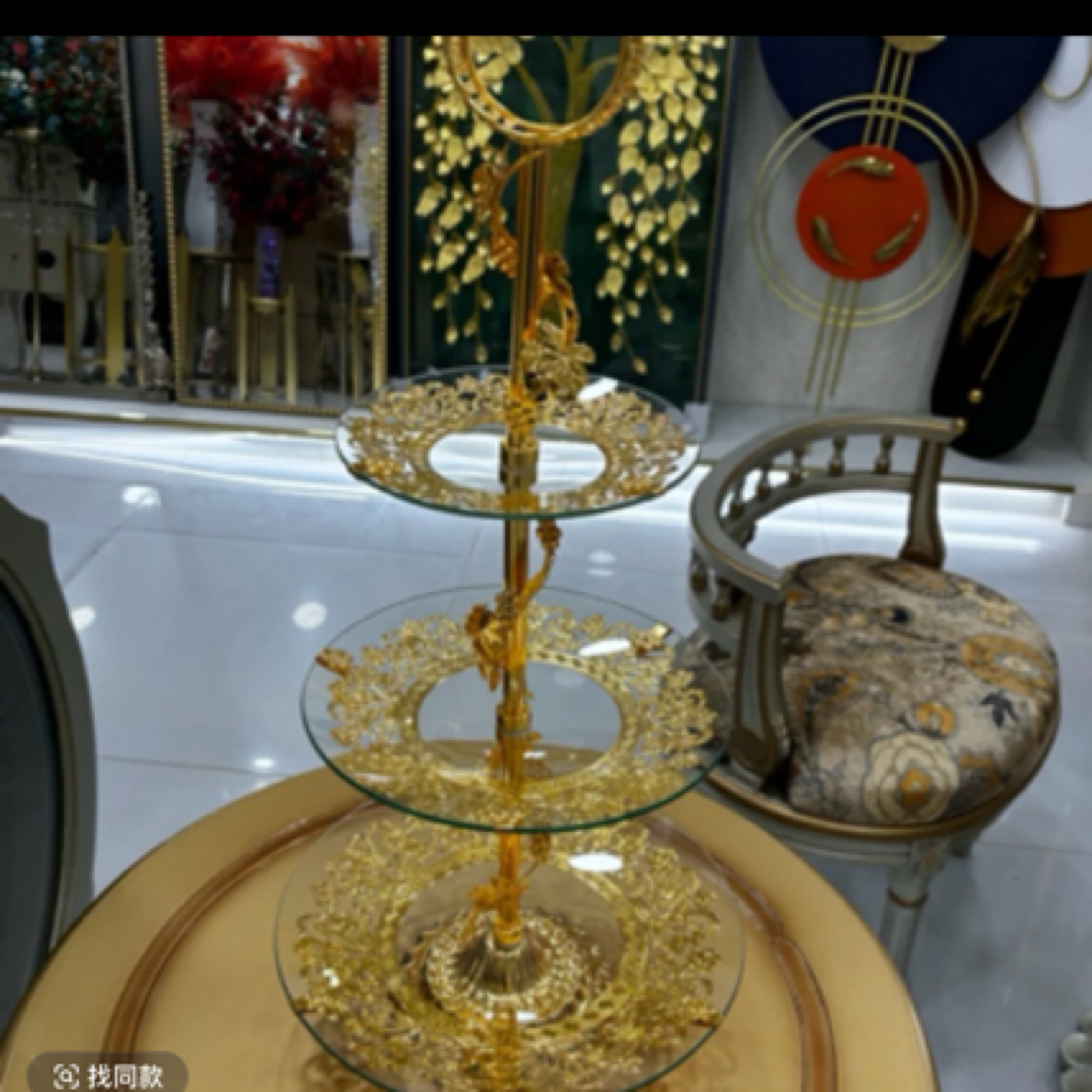 3层圆水果盘 盘子好看