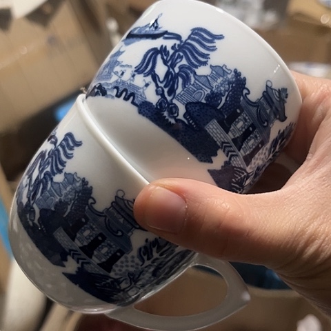 瓷其他咖啡杯两个老底