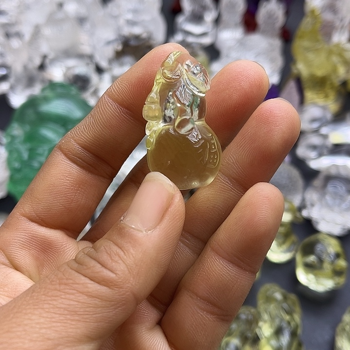 水晶摆件未镶嵌吊坠