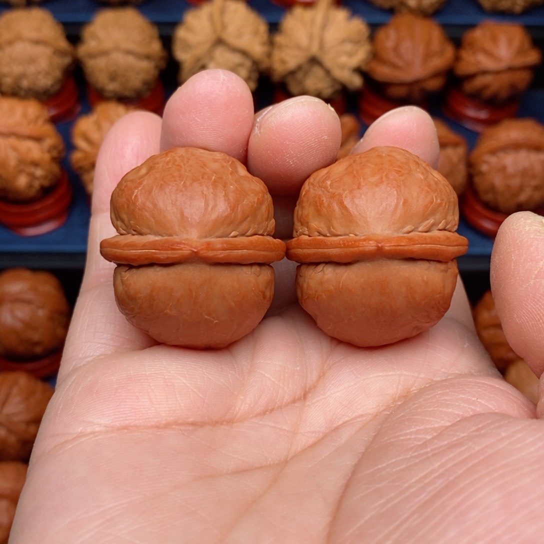 把件文玩核桃手捻一野生精品龙胆