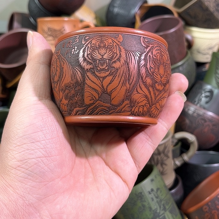 茶杯紫砂全手工紫砂主人杯