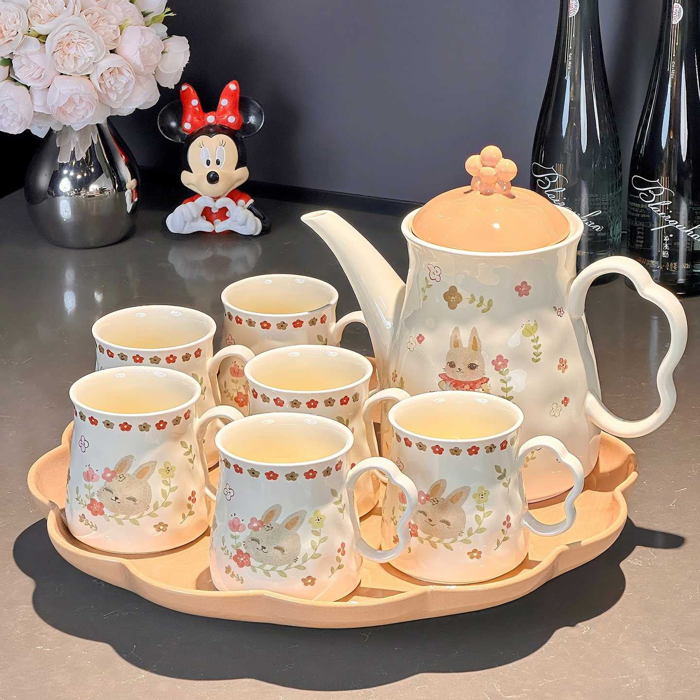 【直播】高级感茶具套装家用2025新款陶瓷水杯水具乔迁新婚礼物高档