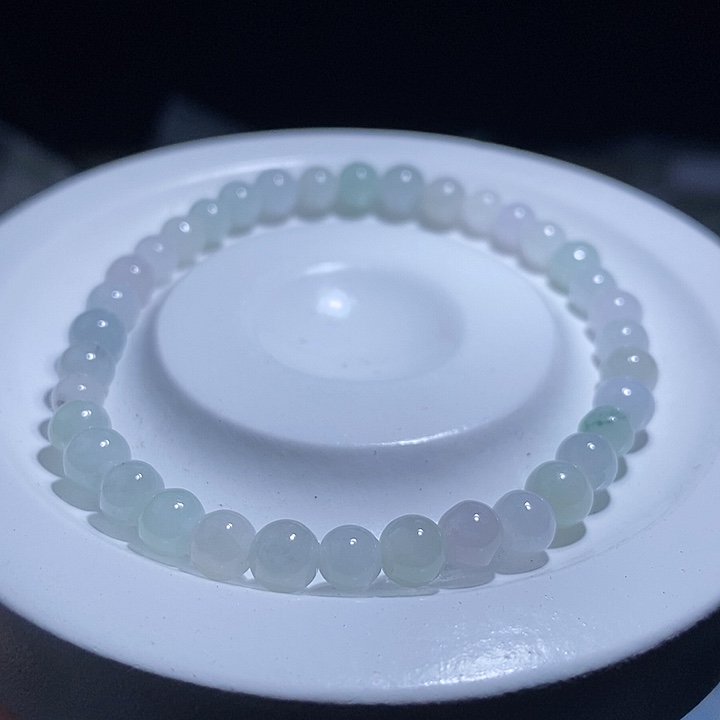 未镶嵌手串翡翠天然缅甸A货翡翠手串卡5.9